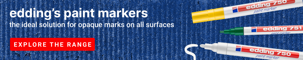 edding's paint markers - the ideal solution for opaque marks on all surfaces - EXPLORE THE RANGE