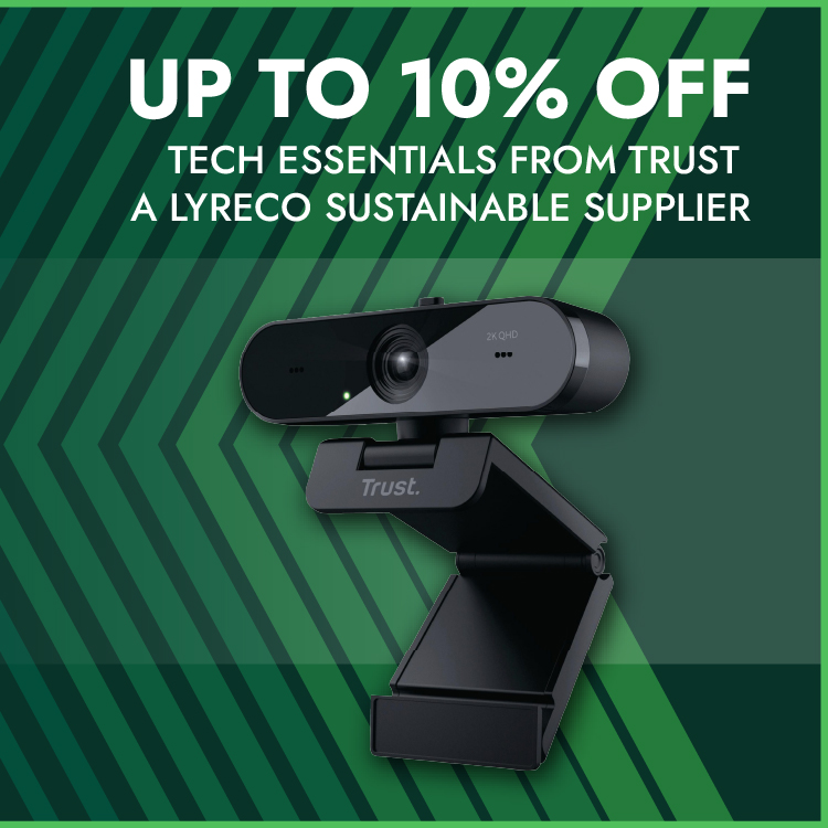 Up to 10% Off Tech Essentials from Trust - A Lyreco Sustainable Supplier