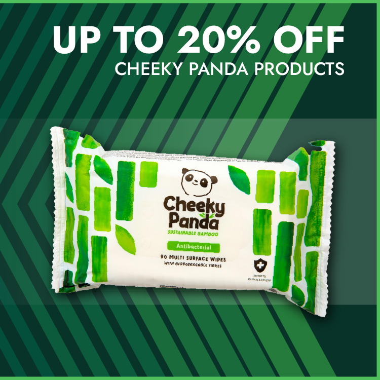 Up to 20% Off Cheeky Panda Products