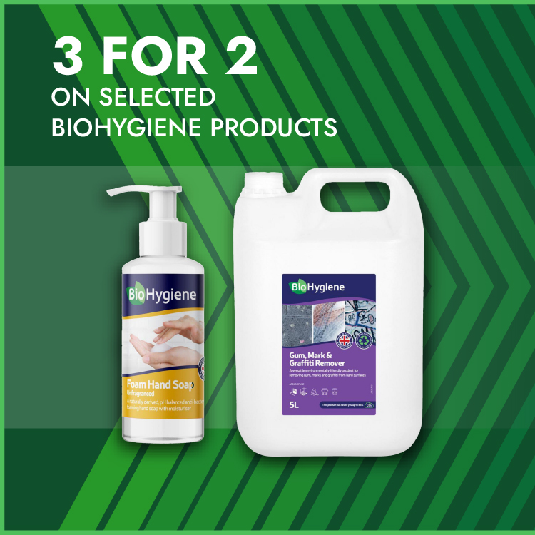 3 for 2 on Selected Biohygiene Products