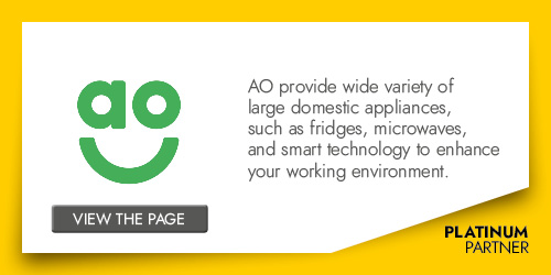 AO provide wide variety of large domestic appliances, such as fridges, microwaves, and smart technology to enhance your working environment. 