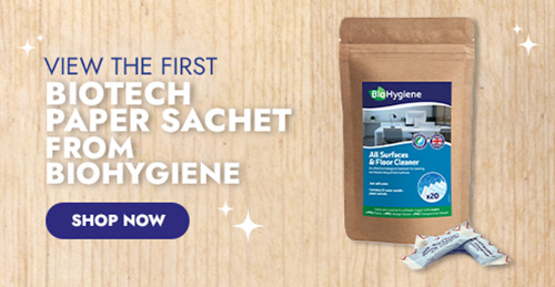 VIEW THE FIRST BIOTECH PAPER SACHET FROM BIOHYGIENE - SHOP NOW