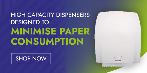 High Capacity Dispenser Designed to Minimise Paper Consumption