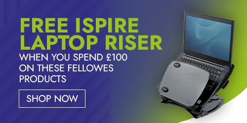 Free I-spire Laptop Riser When You Spend £100 on These Fellowes Products