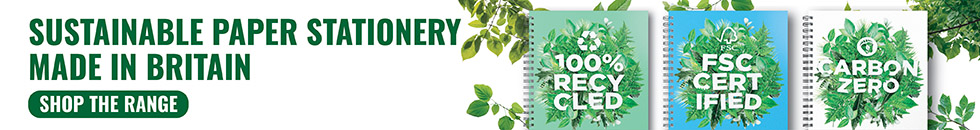 SUSTAINABLE PAPER STATIONERY MADE IN BRITAIN - SHOP THE RANGE
