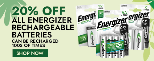 25% off Energizer Rechargeable Batteries