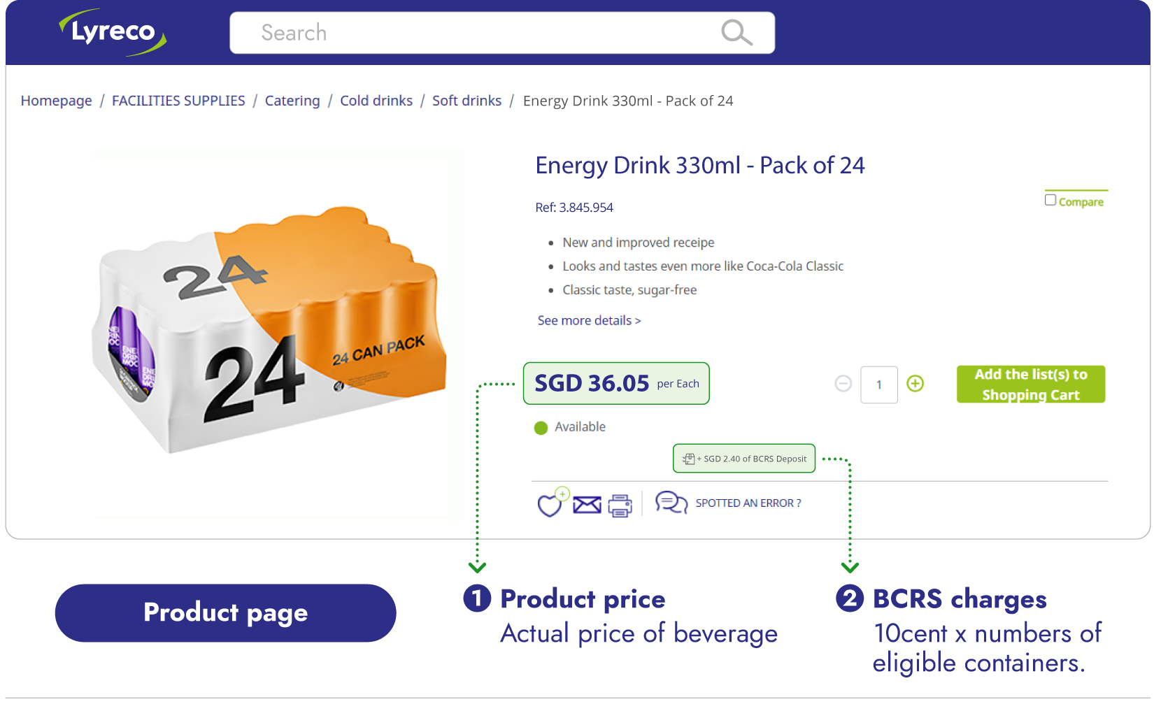 Product page
