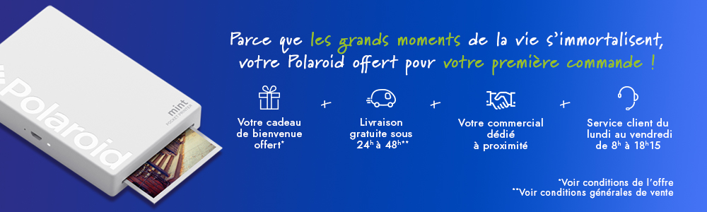 Votre Polaroid offert pour votre première commande