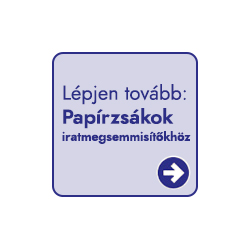 Papírzsákok iratmegsemmisítőkhöz