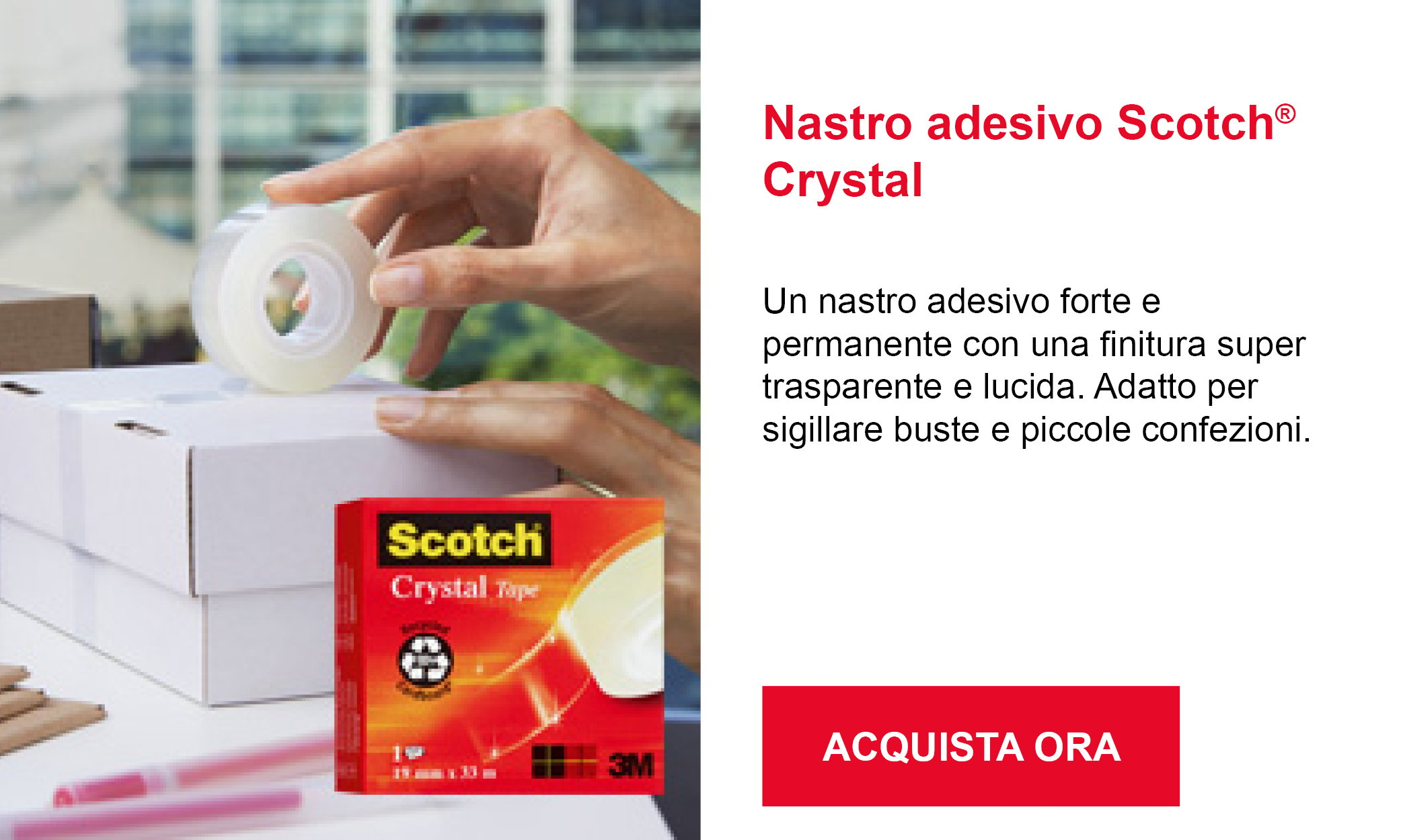Scotch - Crystal Clear 600, Nastro adesivo