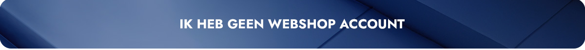 Ik heb geen webshop account
