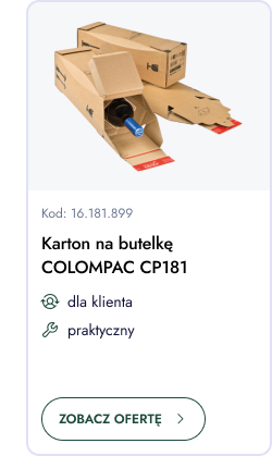 Karton na butelkę Colompac CP181. Dla klienta. Praktyczny. Zobacz ofertę.