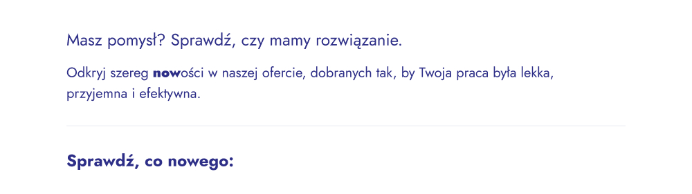 nowości