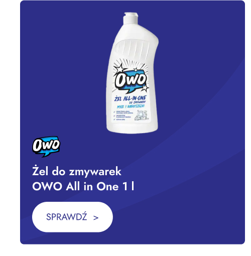 Żel do zmywarek OWO All in One 1 l. Sprawdź.