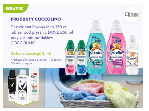 Produkty Coccolino. Maksymalna liczba gratisów: 2 sztuki. Gratis do wyboru. Zobacz szczegóły.