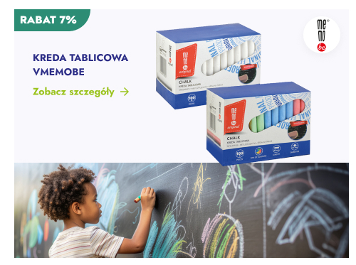 Rabat 7%. Kreda tablicowa VMEMOBE. Zobacz szczegóły.