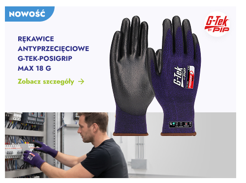 Nowość. Rękawice antyprzecięciowe G-Tek Posigrip Max 18G. Zobacz szczegóły.