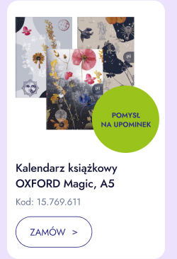 Kalendarz książkowy OXFORD Magic, A5. Kod: 15.769.611. Zamów. Pomysł na upominek.