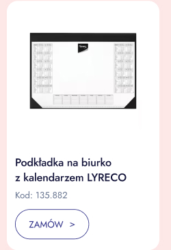Podkładka na biurko z kalendarzem LYRECO. Kod: 135.882. Zamów.
