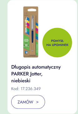 Długopis automatyczny PARKER Jotter, niebieski. Kod: 17.236.349. Zamów. Pomysł na upominek.
