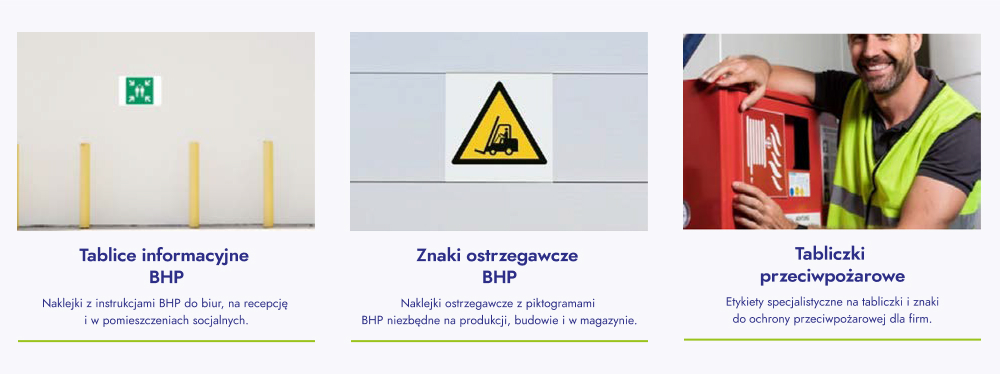 etykiety ostrzegawcze