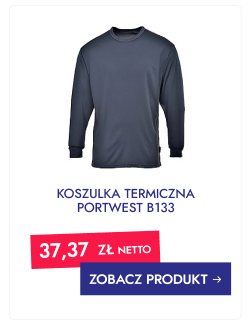 PORTWEST B133 KOSZULKA TERM SZARA M