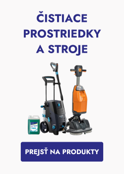 Čistiace prostriedky a stroje