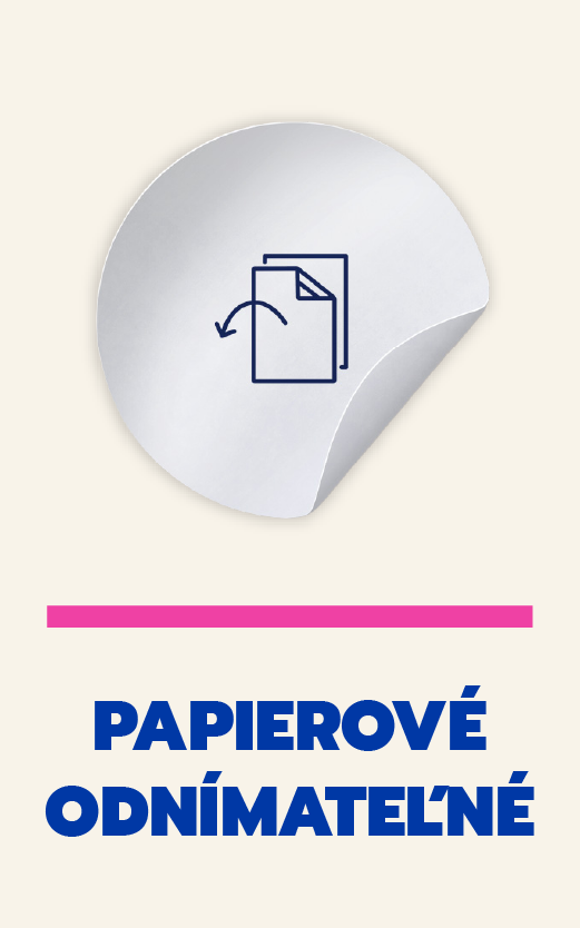 PAPIEROVÉ ODNÍMATEĽNÉ